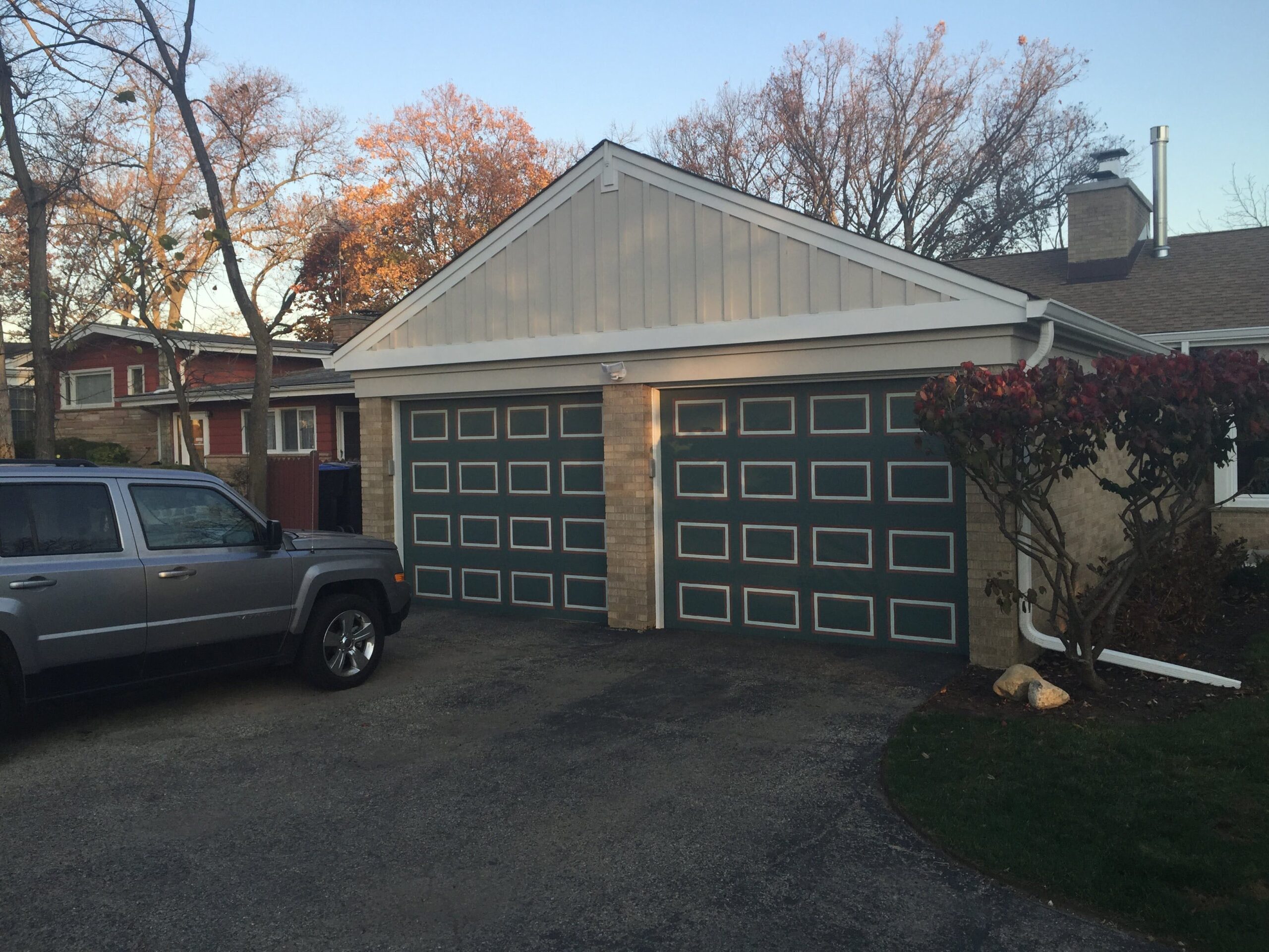 New garage door installation